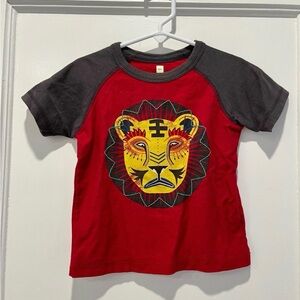 Tea Collection Red Shirt with Lion Size 18-24 Months